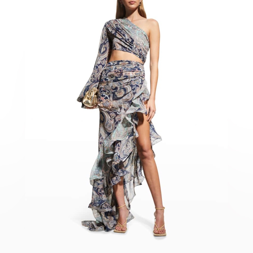 BRONX AND BANCO Sara Gown in Blue Multi Size XL
NWT